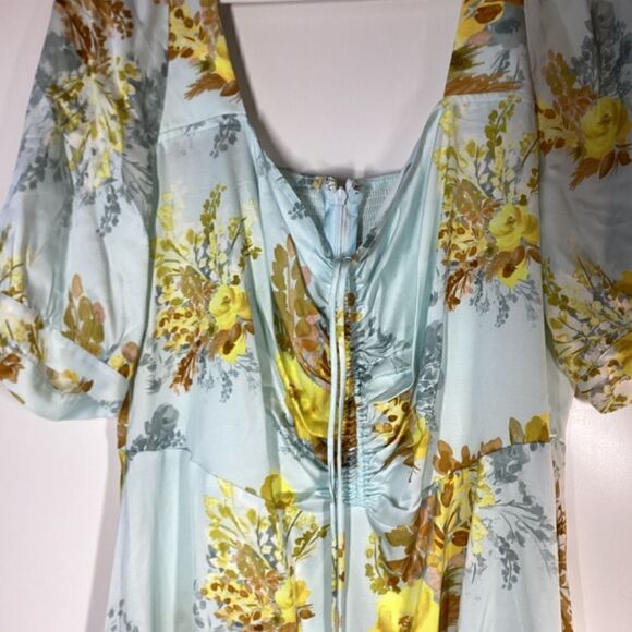 Favorite Daughter Marigold Bloom Floral Print Side Slit Maxi Dress Women’s Size - Picture 9 of 17